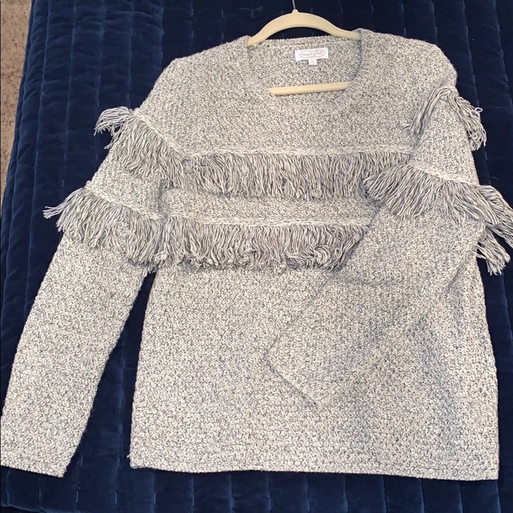 Mud pie fringe sweater